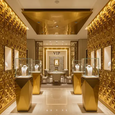 Diamond Gold Panel