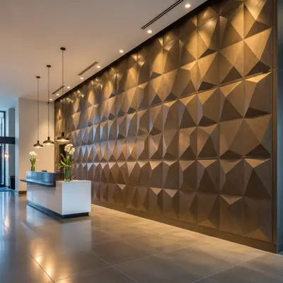 Geometric Bronze Panel